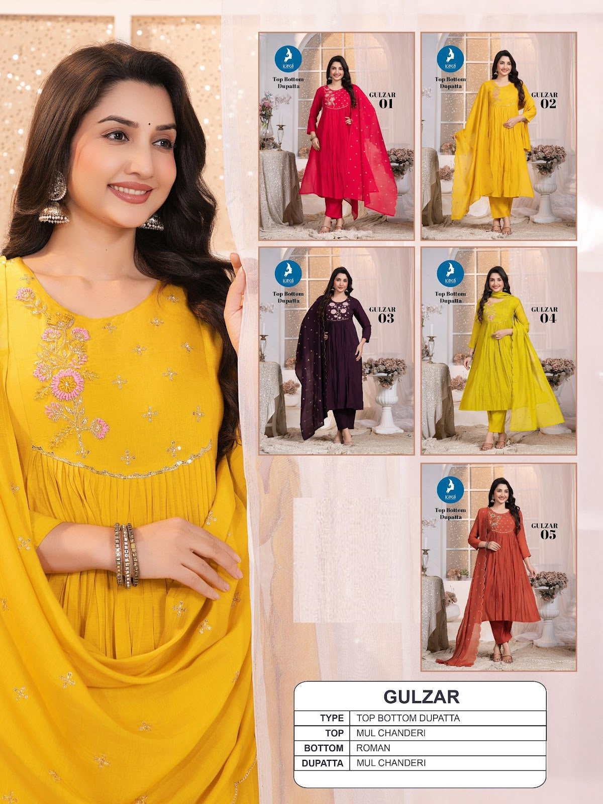 Gulzar Kaya Mul Readymade Pant Style Suits Manufacturer Ahmedabad