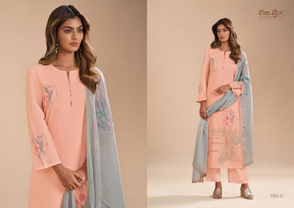 Gulzar Omtex Lawn Pant Style Suits Exporter Ahmedabad