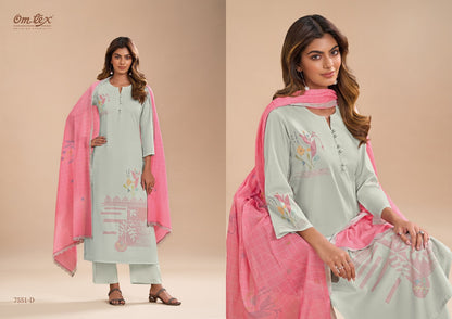 Gulzar Omtex Lawn Pant Style Suits Exporter Ahmedabad