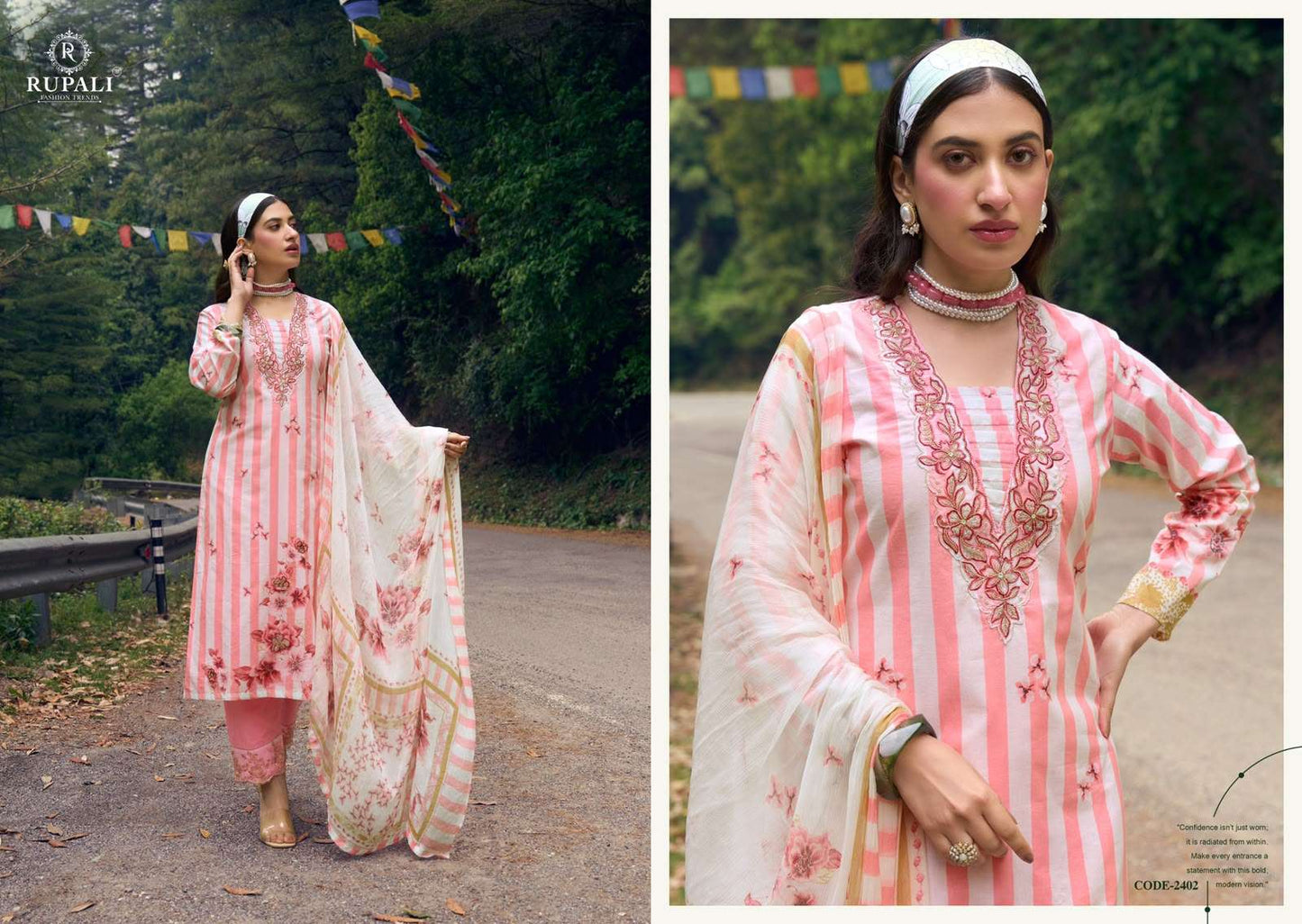 Gulzar Rupali Cambric Lawn Pakistani Salwar Suits Exporter India