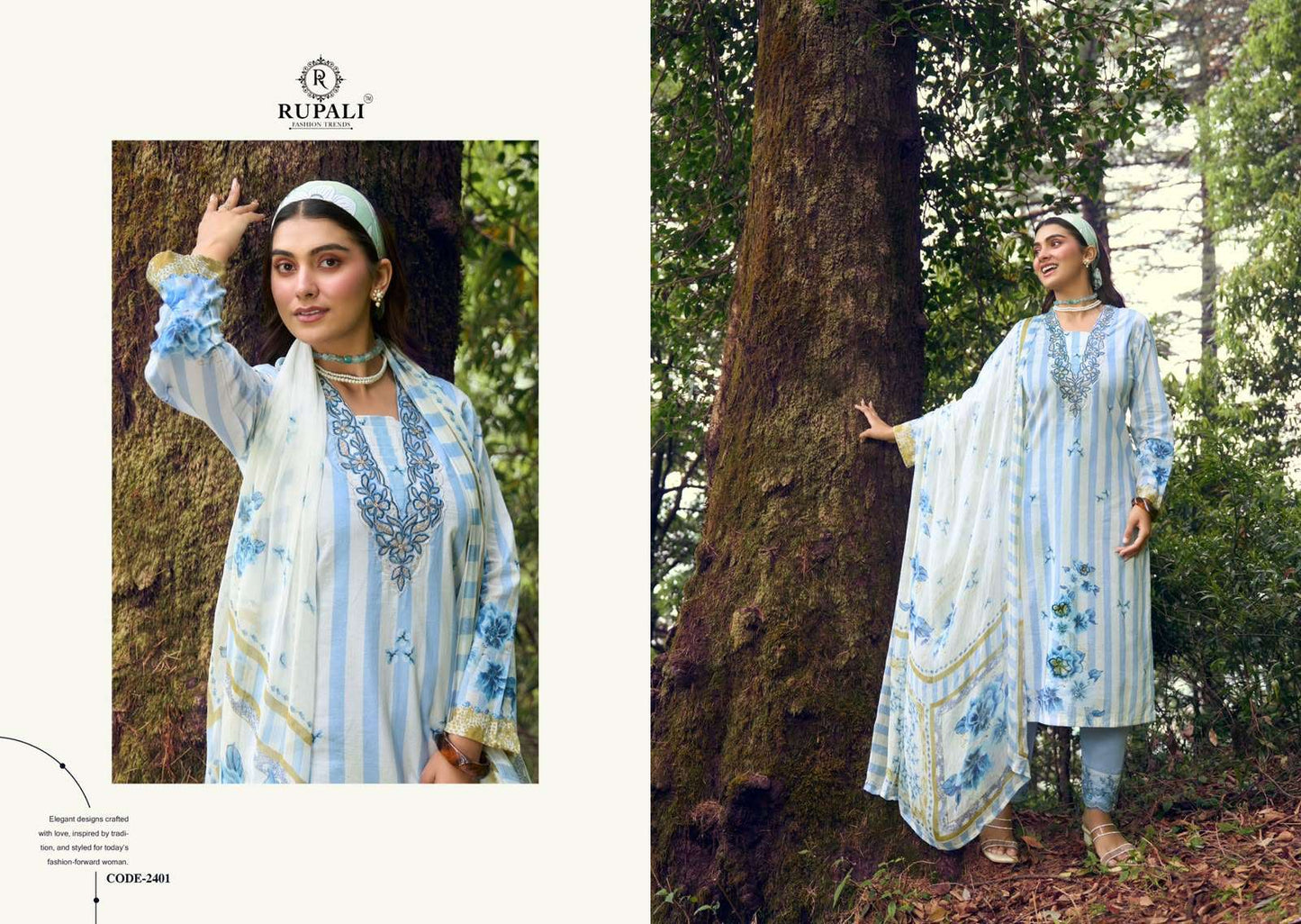 Gulzar Rupali Cambric Lawn Pakistani Salwar Suits Exporter India