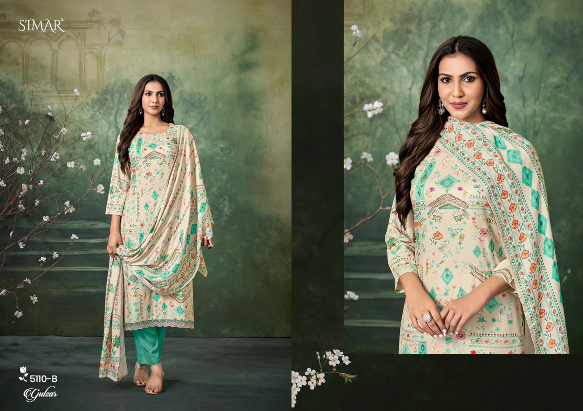 Gulzar Simar Viscose Pashmina Suits Exporter India