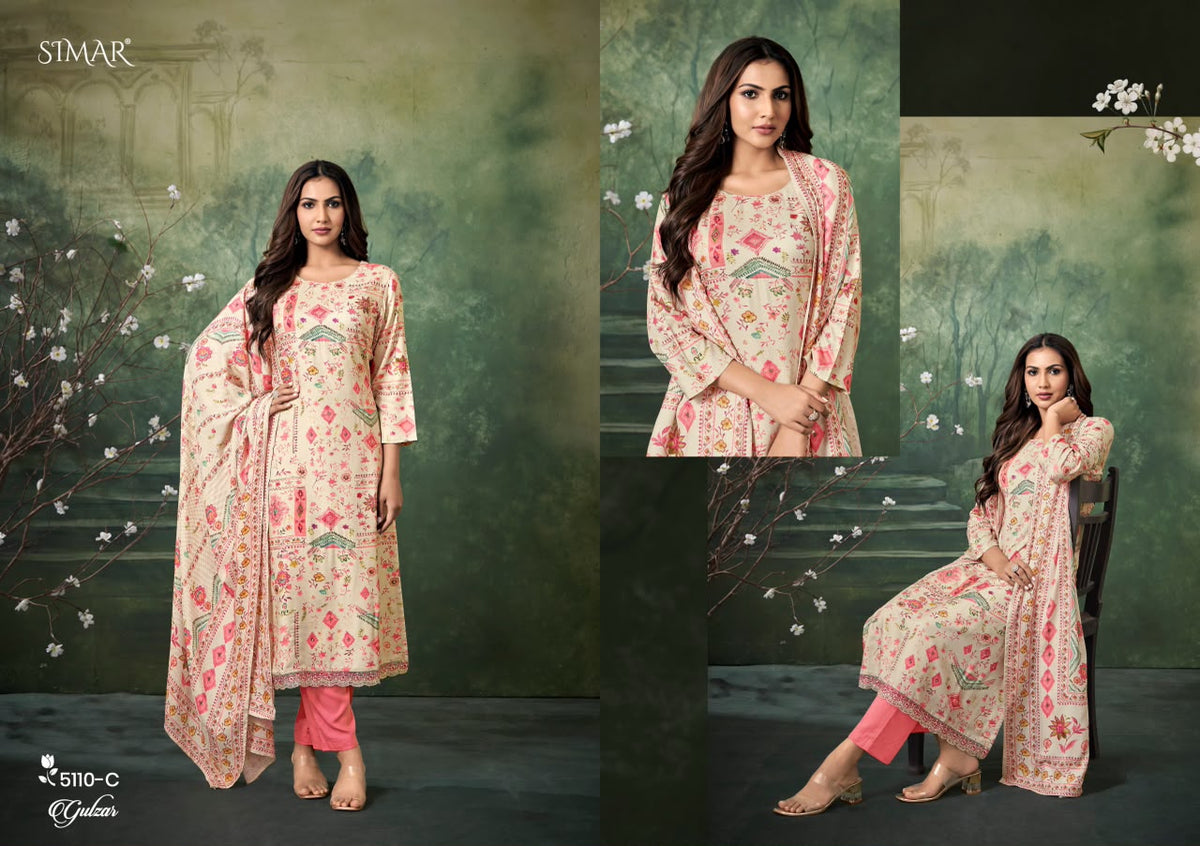Gulzar Simar Viscose Pashmina Suits Exporter India