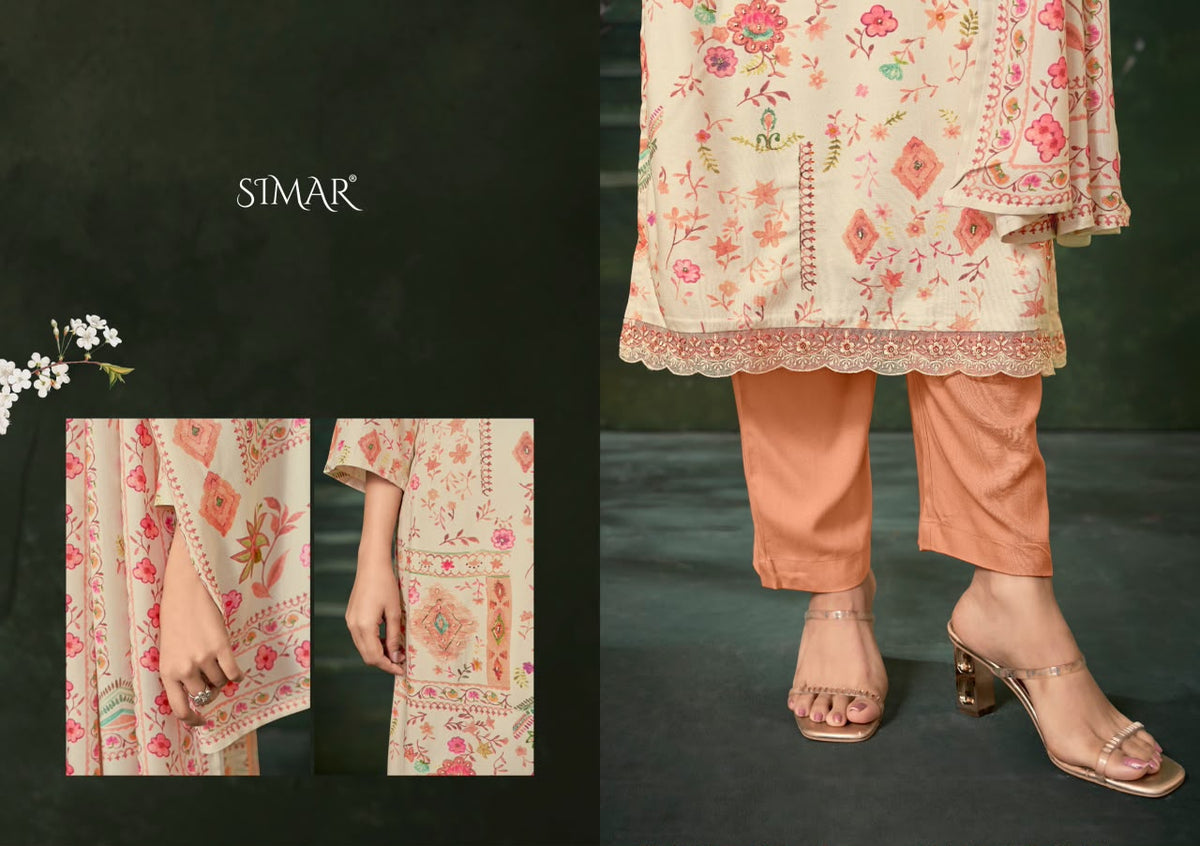 Gulzar Simar Viscose Pashmina Suits Exporter India
