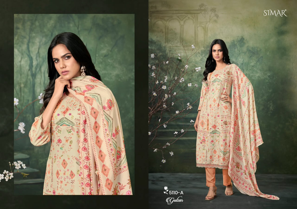 Gulzar Simar Viscose Pashmina Suits Exporter India