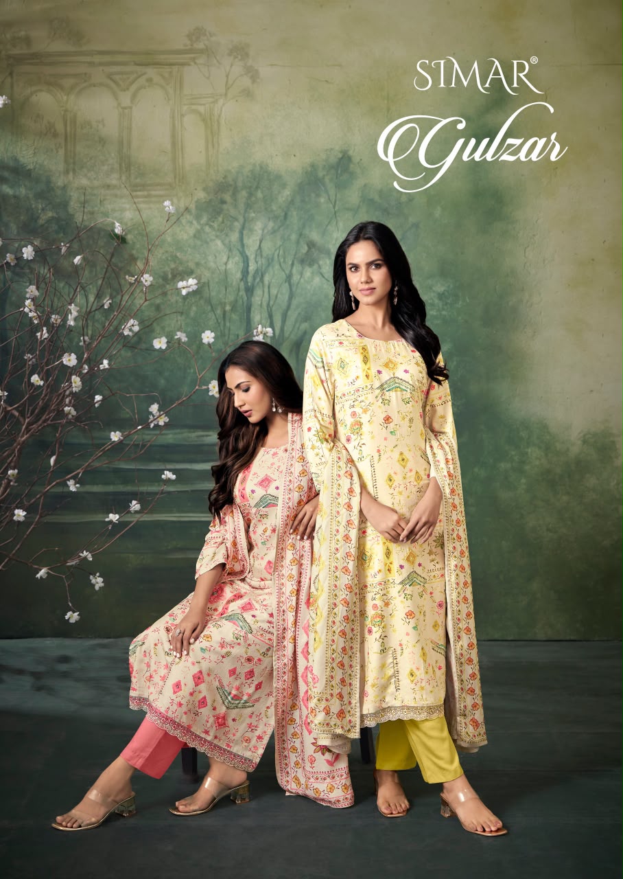 Gulzar Simar Viscose Pashmina Suits Exporter India