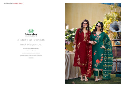 Gulzar Vaniska Chanderi Silk Readymade Pant Style Suits Exporter Ahmedabad