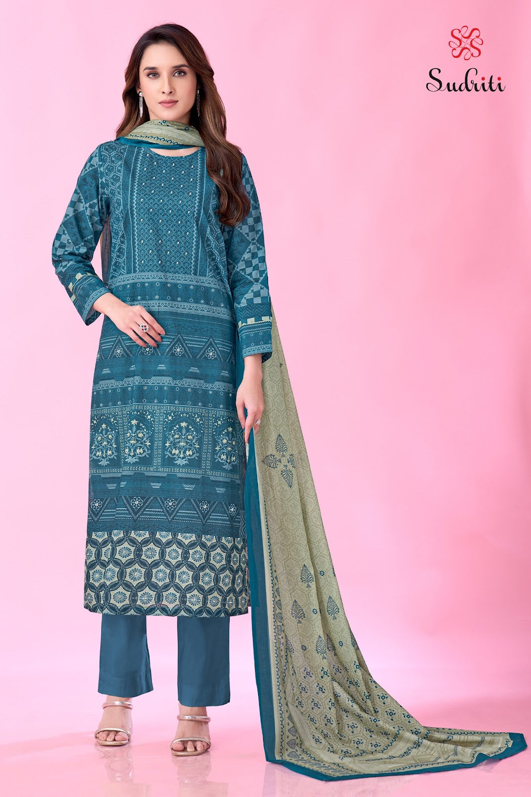 Gulzar Vibes Sudriti Sahiba Pure Cotton Pant Style Suits Wholesale Rate