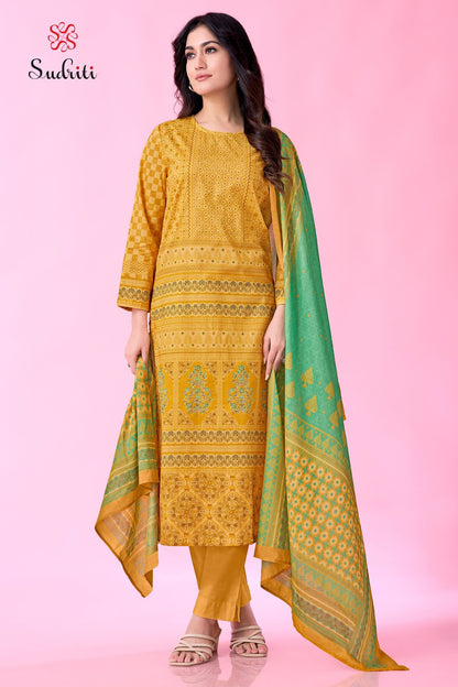 Gulzar Vibes Sudriti Sahiba Pure Cotton Pant Style Suits Wholesale Rate