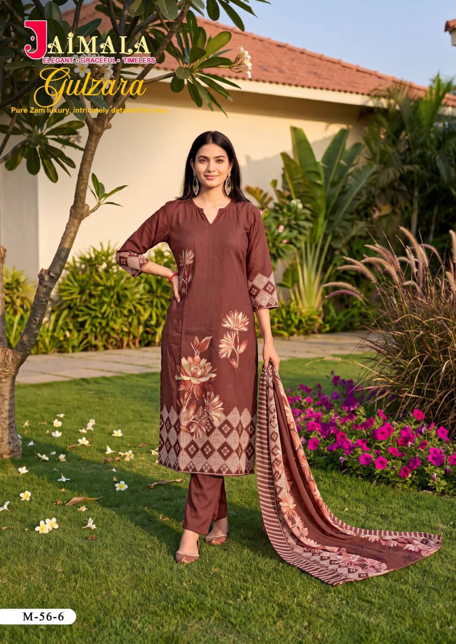 Gulzara Jaimala Pure Zam Karachi Readymade Suits Wholesaler India