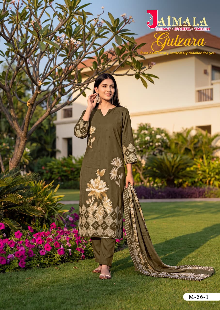 Gulzara Jaimala Pure Zam Karachi Readymade Suits Wholesaler India