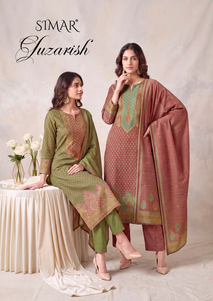 Gulzarish Simar Jacquard Pant Style Suits Wholesale Rate
