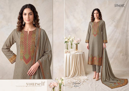 Gulzarish Simar Jacquard Pant Style Suits Wholesale Rate
