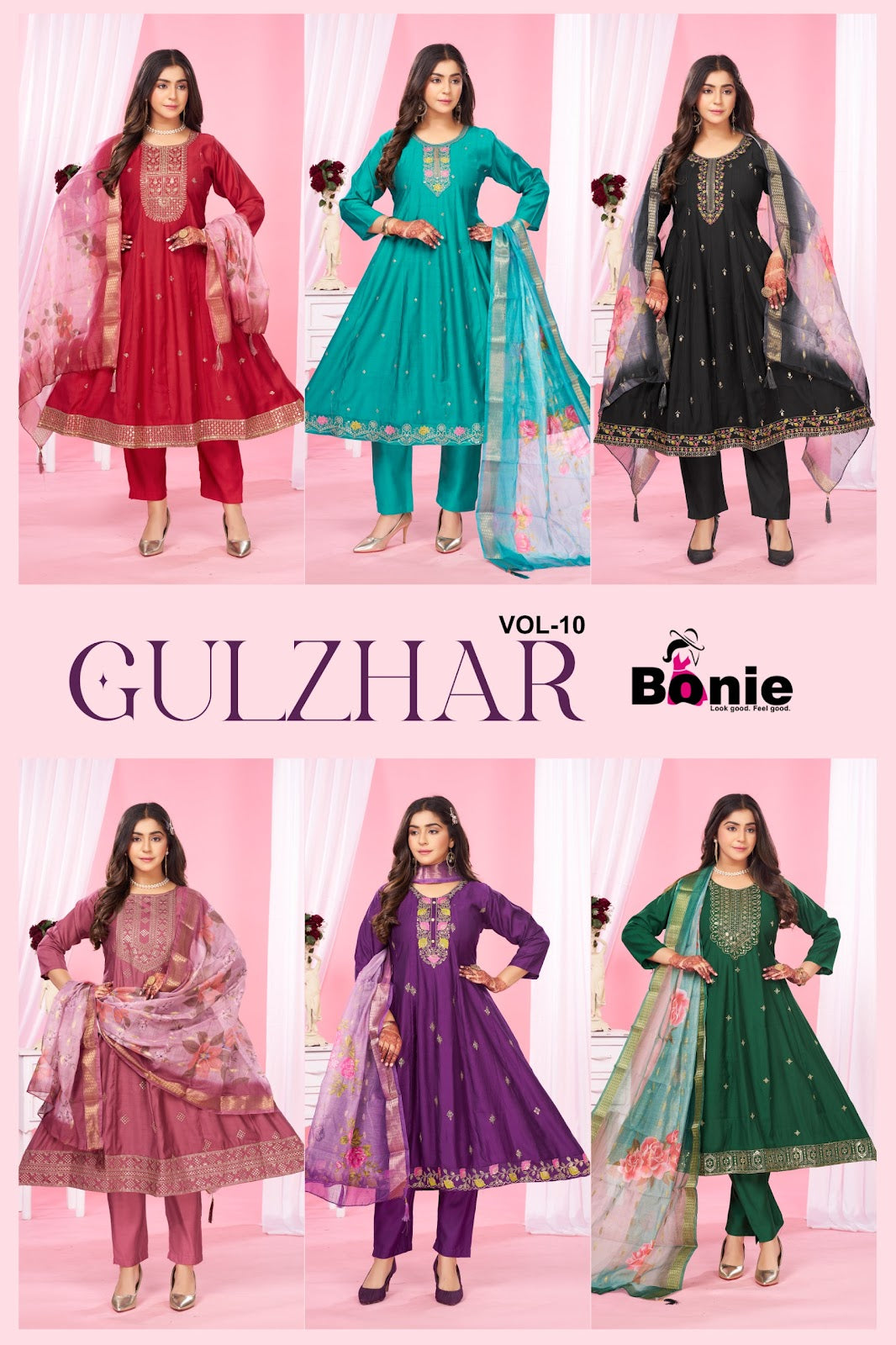 Gulzhar Bonie Vatican Readymade Anarkali Suits Wholesale Price