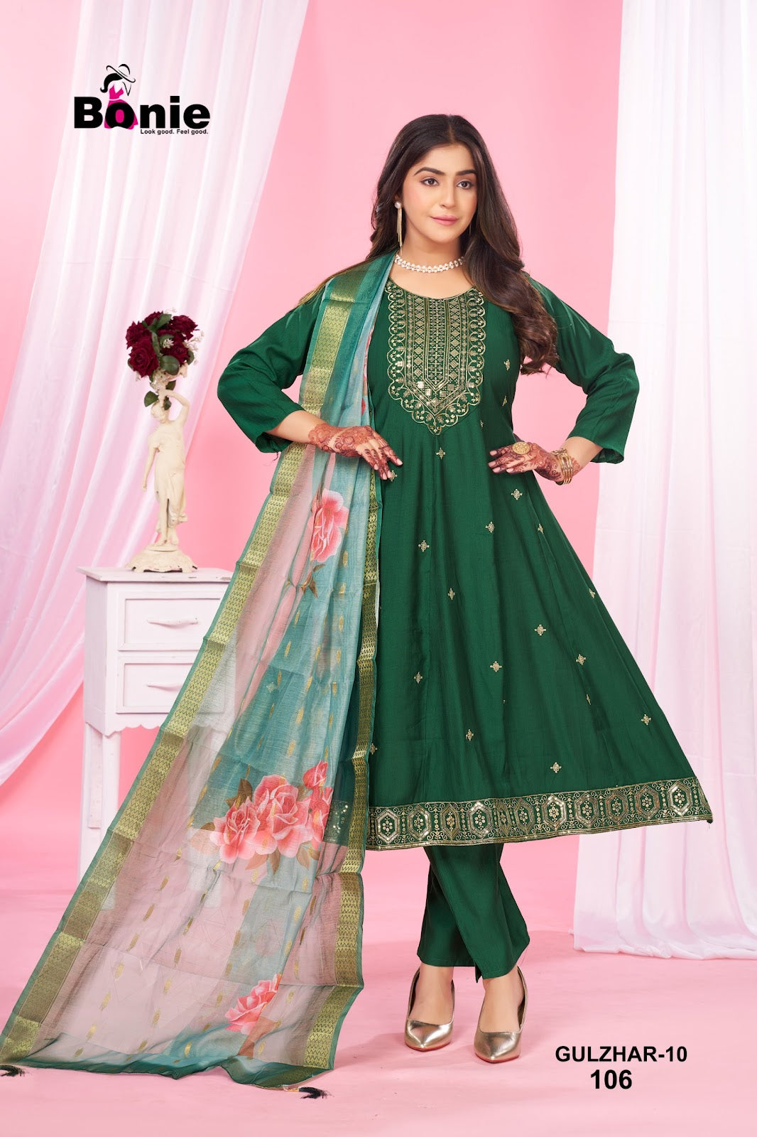 Gulzhar Bonie Vatican Readymade Anarkali Suits Wholesale Price