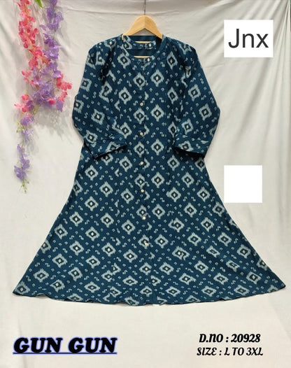 Gun Gun 1810 Jnx Roman Kurti With Pocket Wholesaler