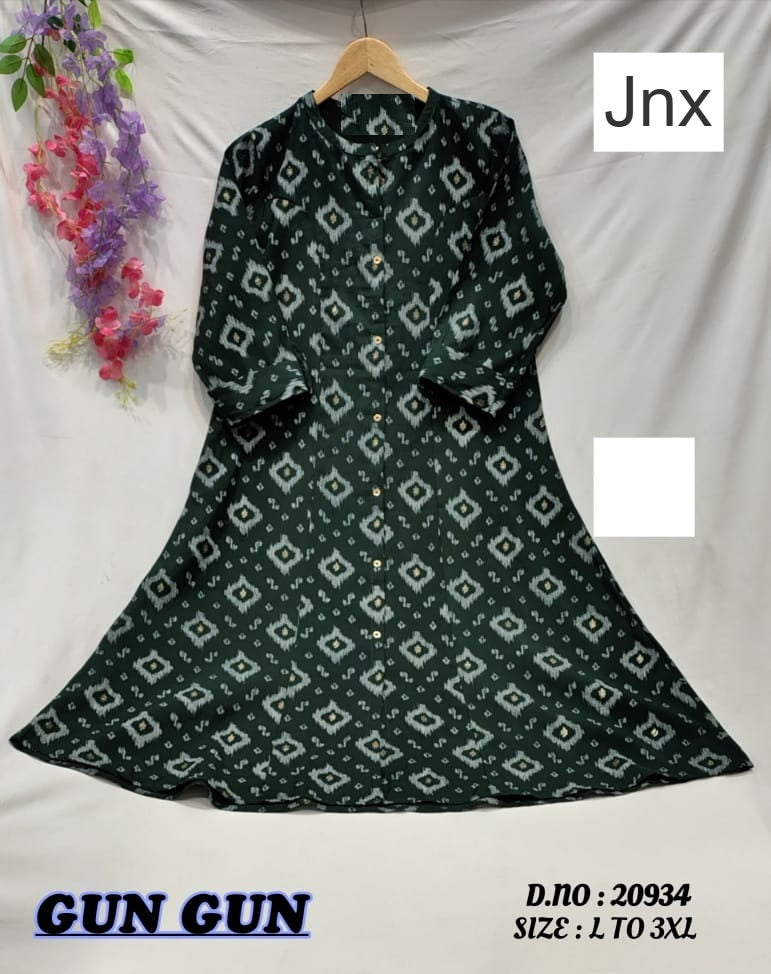 Gun Gun 1810 Jnx Roman Kurti With Pocket Wholesaler