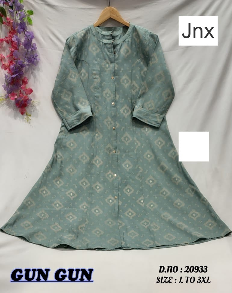 Gun Gun 1810 Jnx Roman Kurti With Pocket Wholesaler
