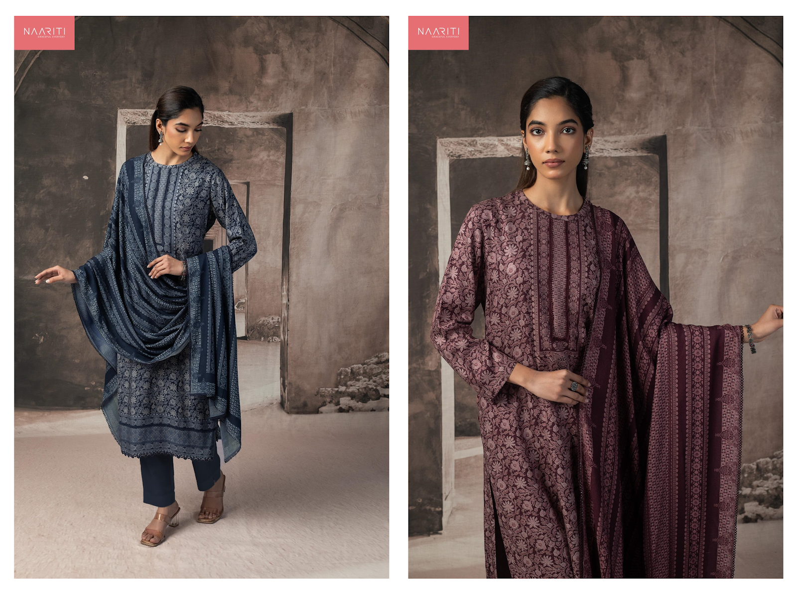 Gunaar Naariti Pashmina Suits Wholesale Rate