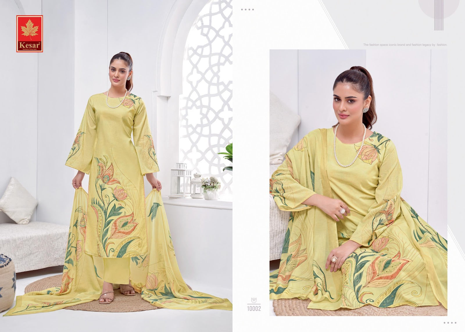 Gunj Kesar Cambric Pant Style Suits Manufacturer India