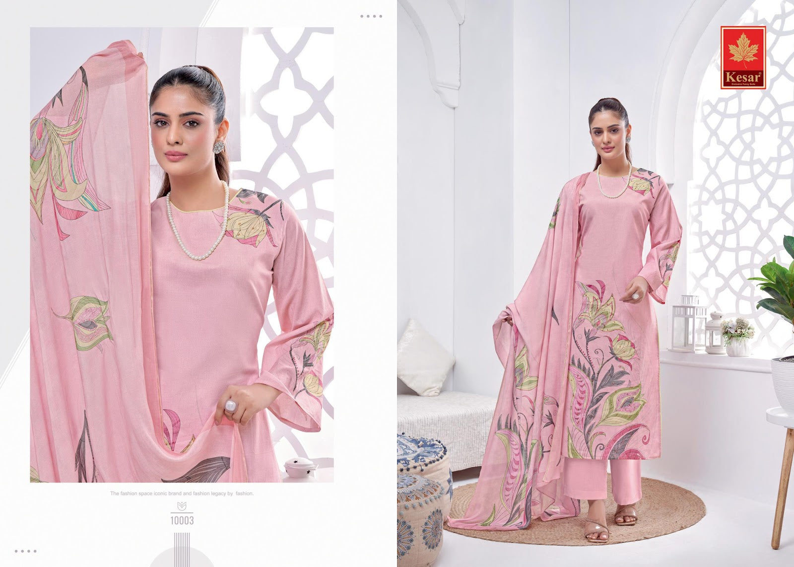 Gunj Kesar Cambric Pant Style Suits Manufacturer India