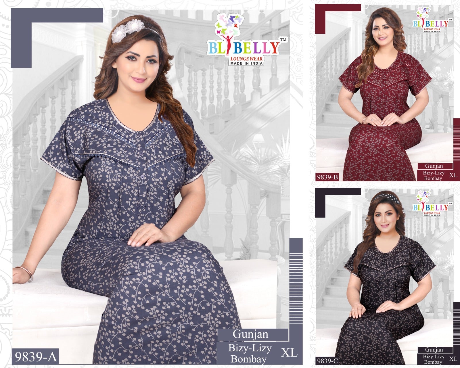 Gunjan Belly Bombay Night Gowns Wholesale
