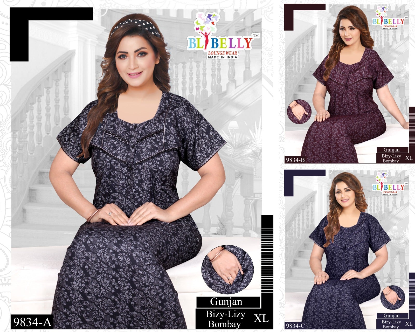 Gunjan Belly Bombay Night Gowns Wholesale