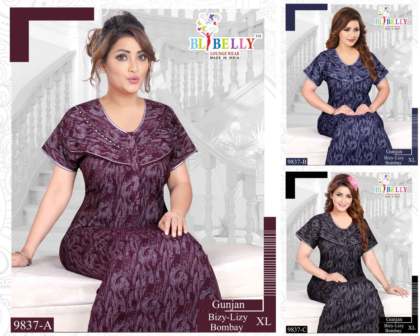 Gunjan Belly Bombay Night Gowns Wholesale