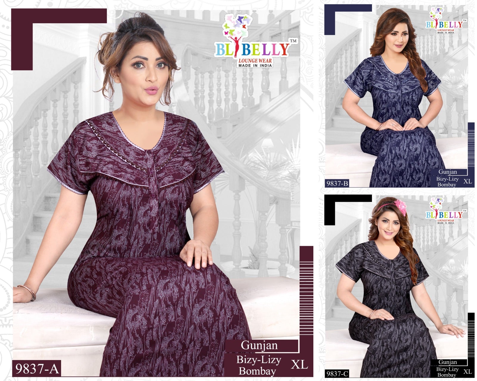 Gunjan Belly Bombay Night Gowns Wholesale
