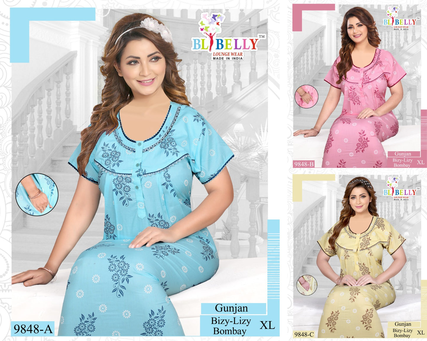 Gunjan Belly Bombay Night Gowns Wholesale