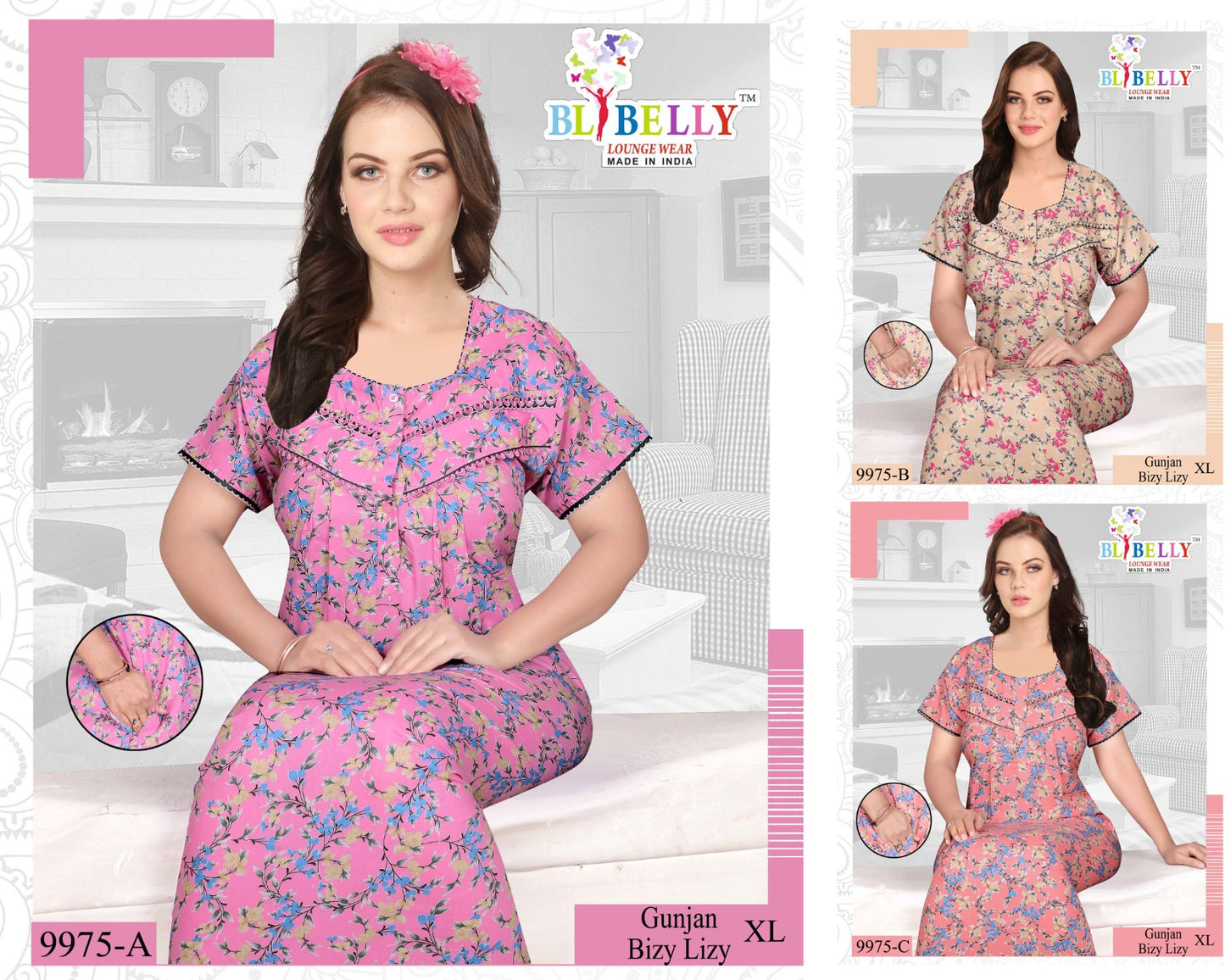 Gunjan Belly Bombay Night Gowns Wholesale