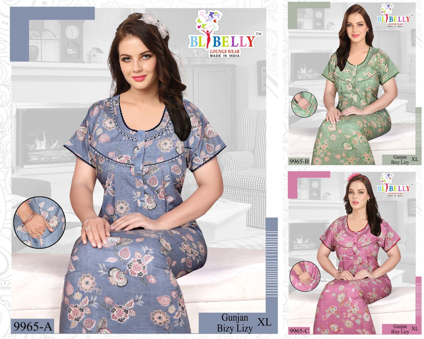 Gunjan Belly Bombay Night Gowns Wholesale