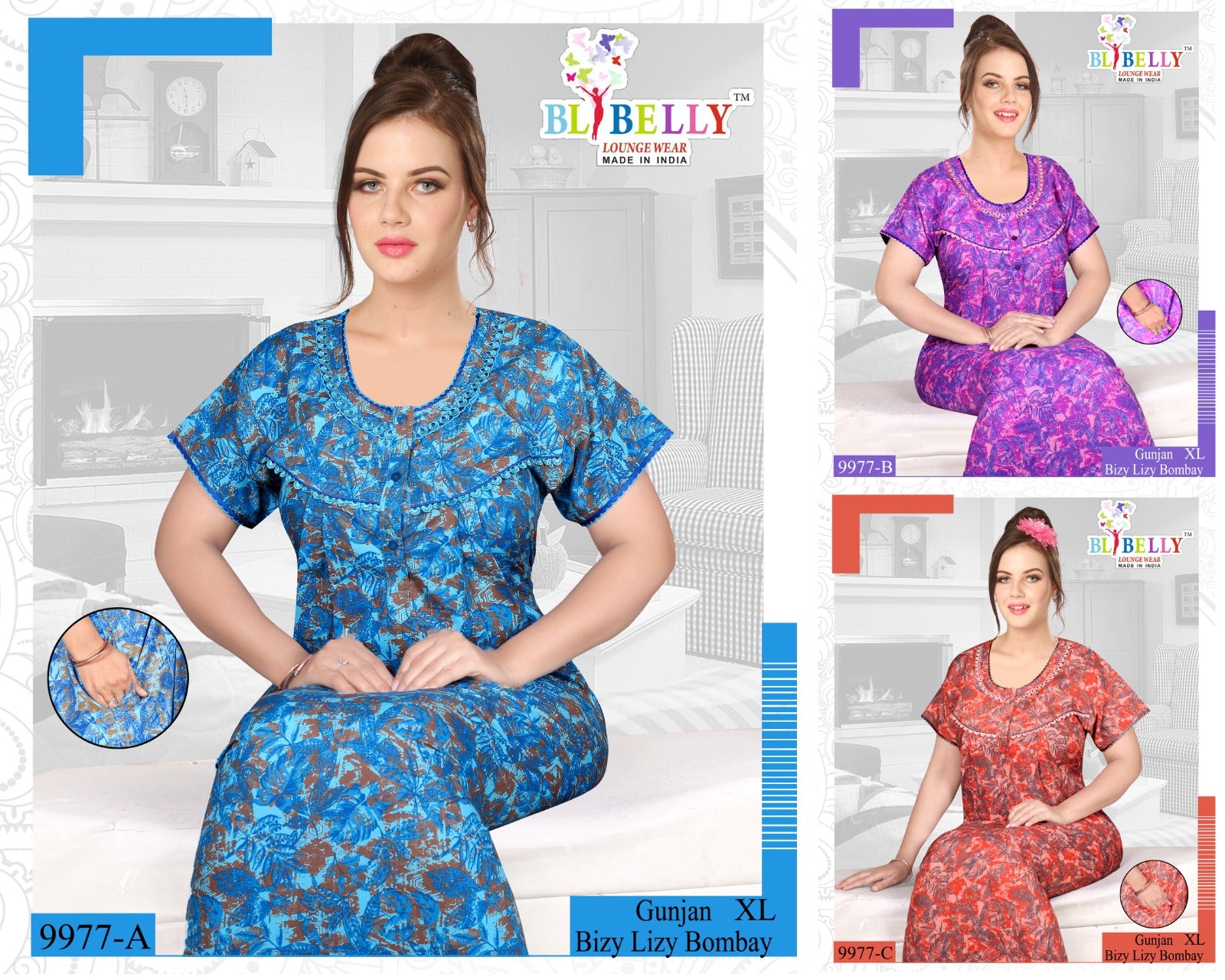 Gunjan Belly Bombay Night Gowns Wholesale