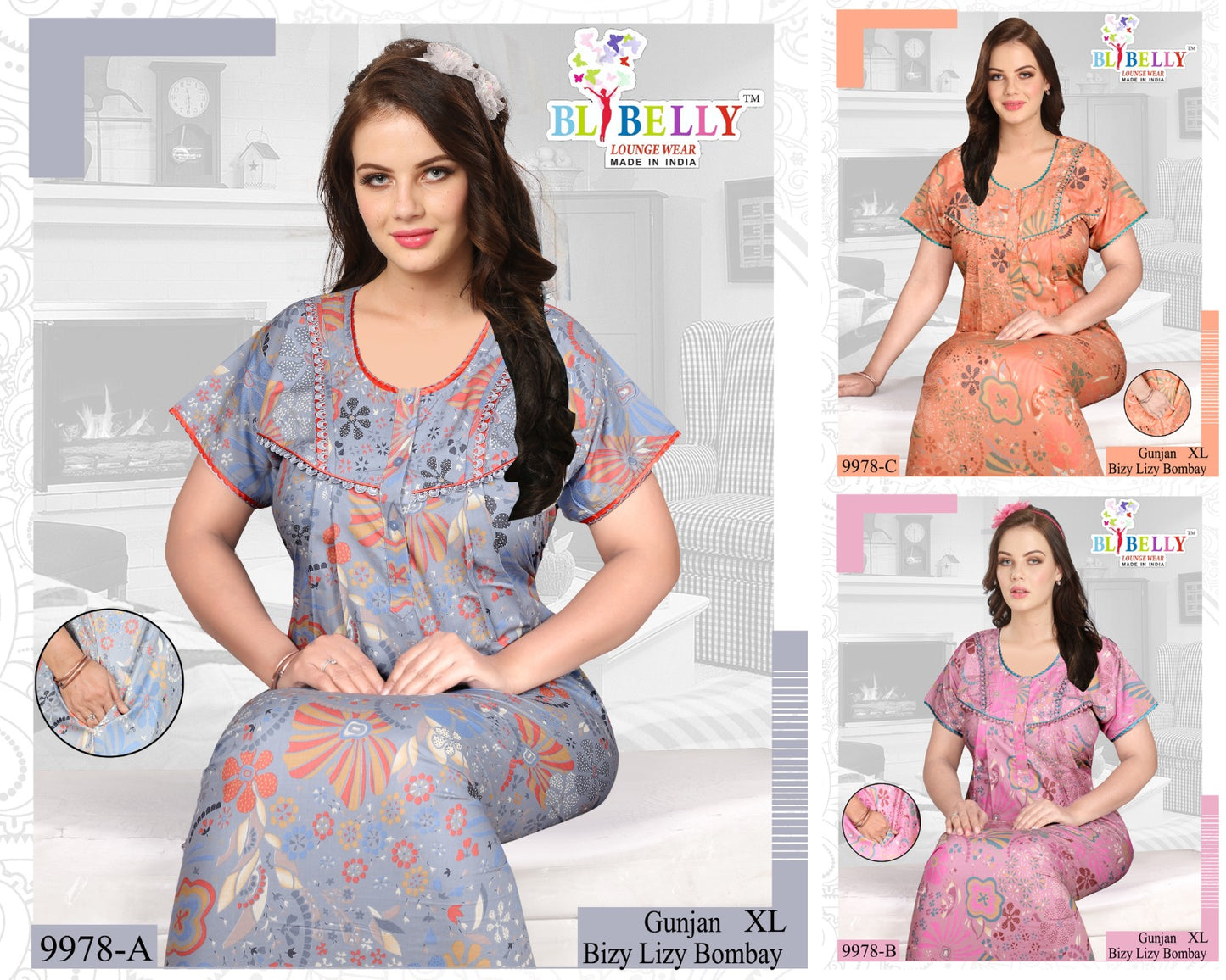 Gunjan Belly Bombay Night Gowns Wholesale