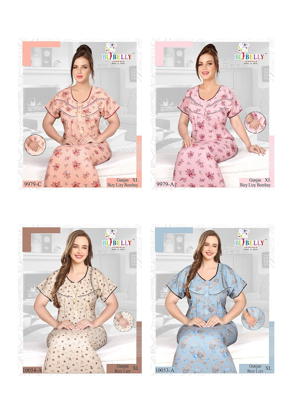 Gunjan Bizy Lizy Belly Bombay Night Gowns Manufacturer