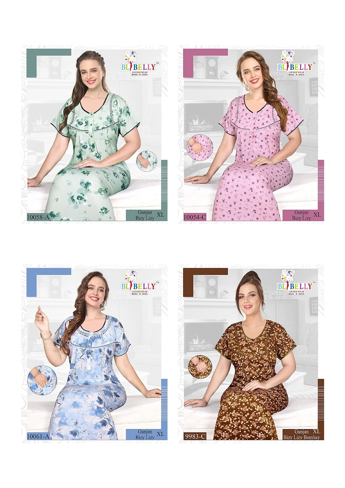 Gunjan Bizy Lizy Belly Bombay Night Gowns Manufacturer