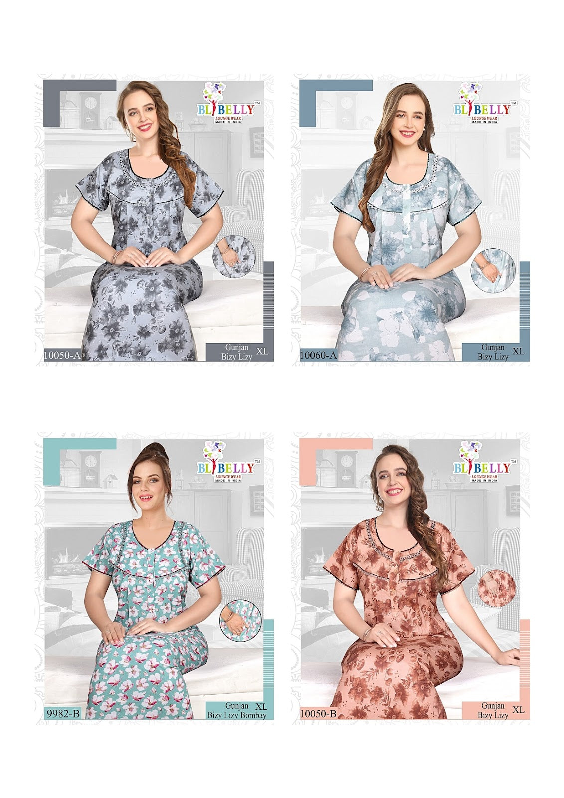 Gunjan Bizy Lizy Belly Bombay Night Gowns Manufacturer