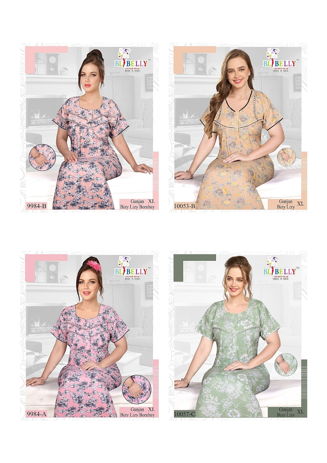 Gunjan Bizy Lizy Belly Bombay Night Gowns Manufacturer