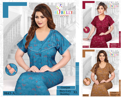 Gunjan Lizy Bizy Belly Night Gowns Wholesaler