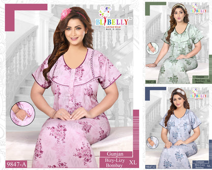 Gunjan Lizy Bizy Belly Night Gowns Wholesaler