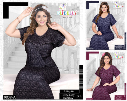 Gunjan Lizy Bizy Belly Night Gowns Wholesaler
