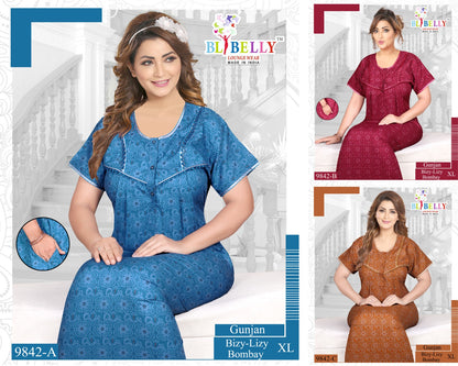 Gunjan Lizy Bizy Belly Night Gowns Wholesaler