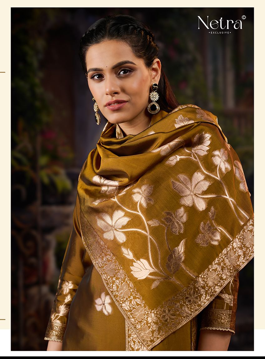 Gunjan Netra Premium Viscose Pant Style Suits Exporter India