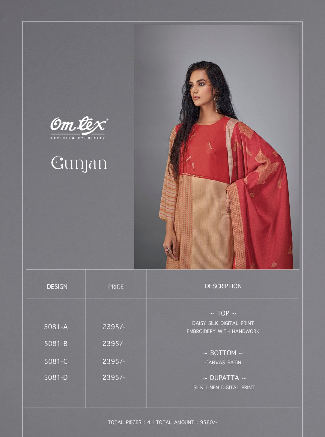 Gunjan Omtex Silk Pant Style Suits Manufacturer