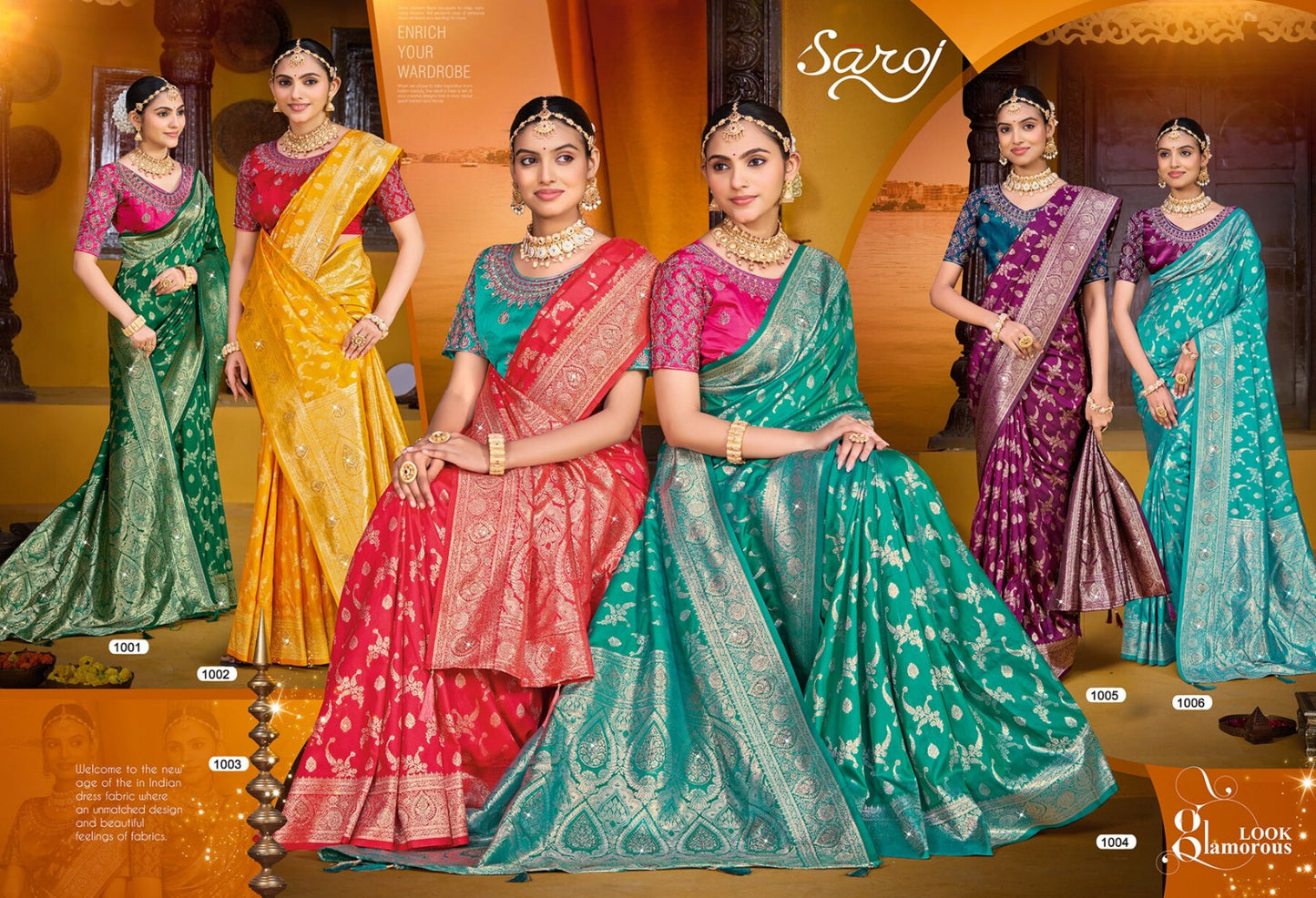 Gunjan Silk Saroski Vol 1 Saroj Sarees Manufacturer