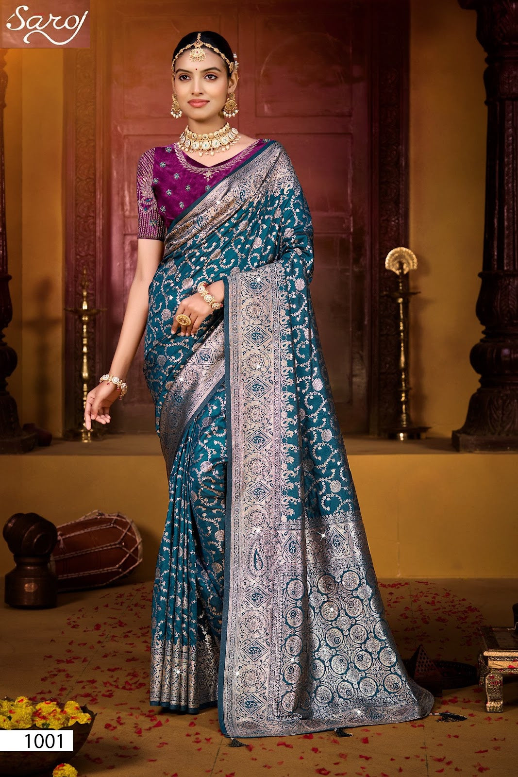 Gunjan Silk Saroski Vol 5 Saroj Sarees Wholesaler India