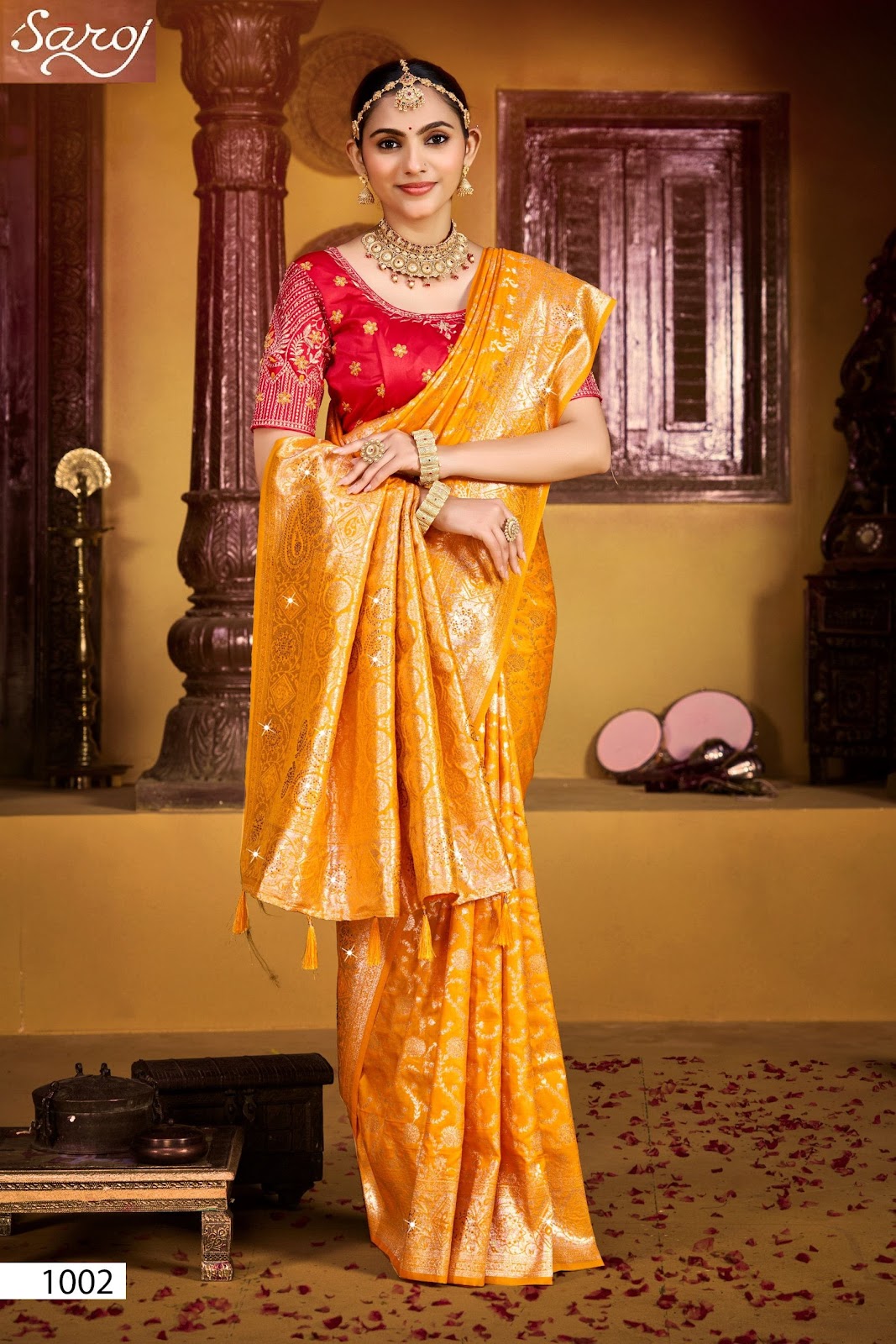 Gunjan Silk Saroski Vol 5 Saroj Sarees Wholesaler India