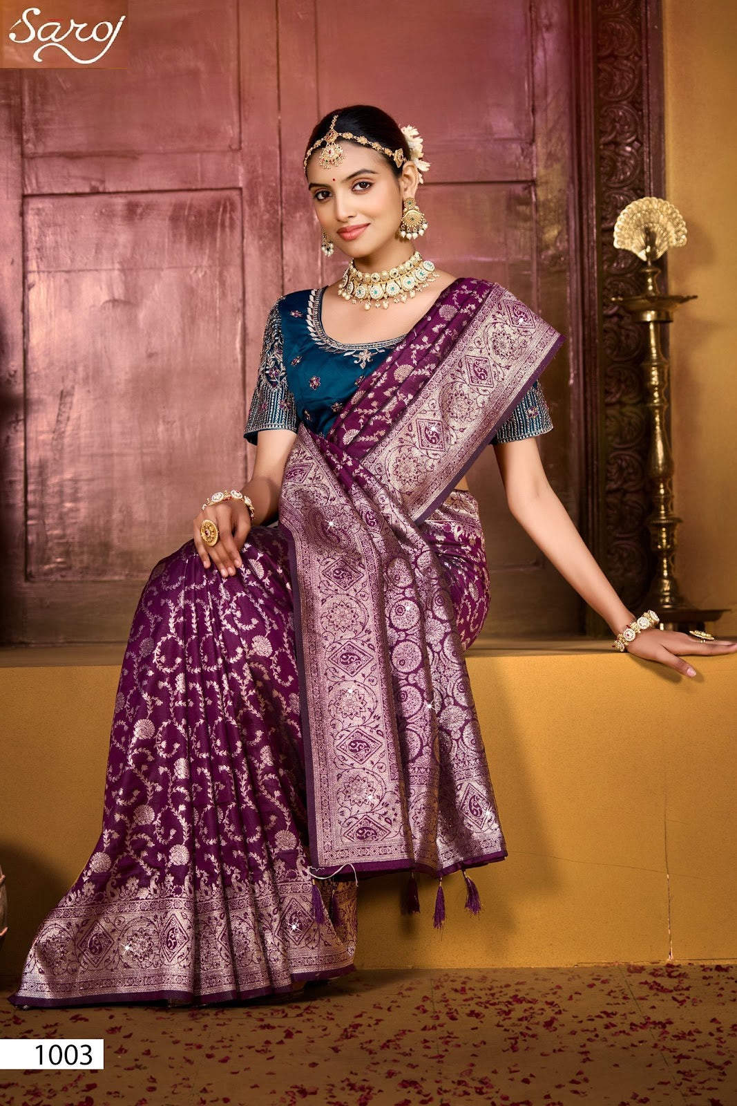 Gunjan Silk Saroski Vol 5 Saroj Sarees Wholesaler India