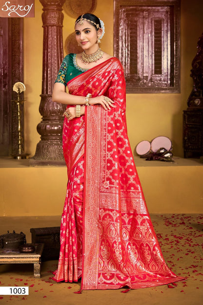 Gunjan Silk Saroski Vol 6 Saroj Sarees Wholesale Price