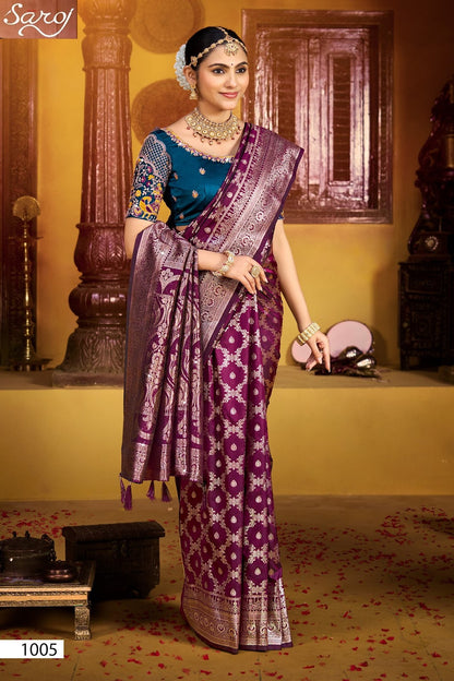 Gunjan Silk Saroski Vol 6 Saroj Sarees Wholesale Price